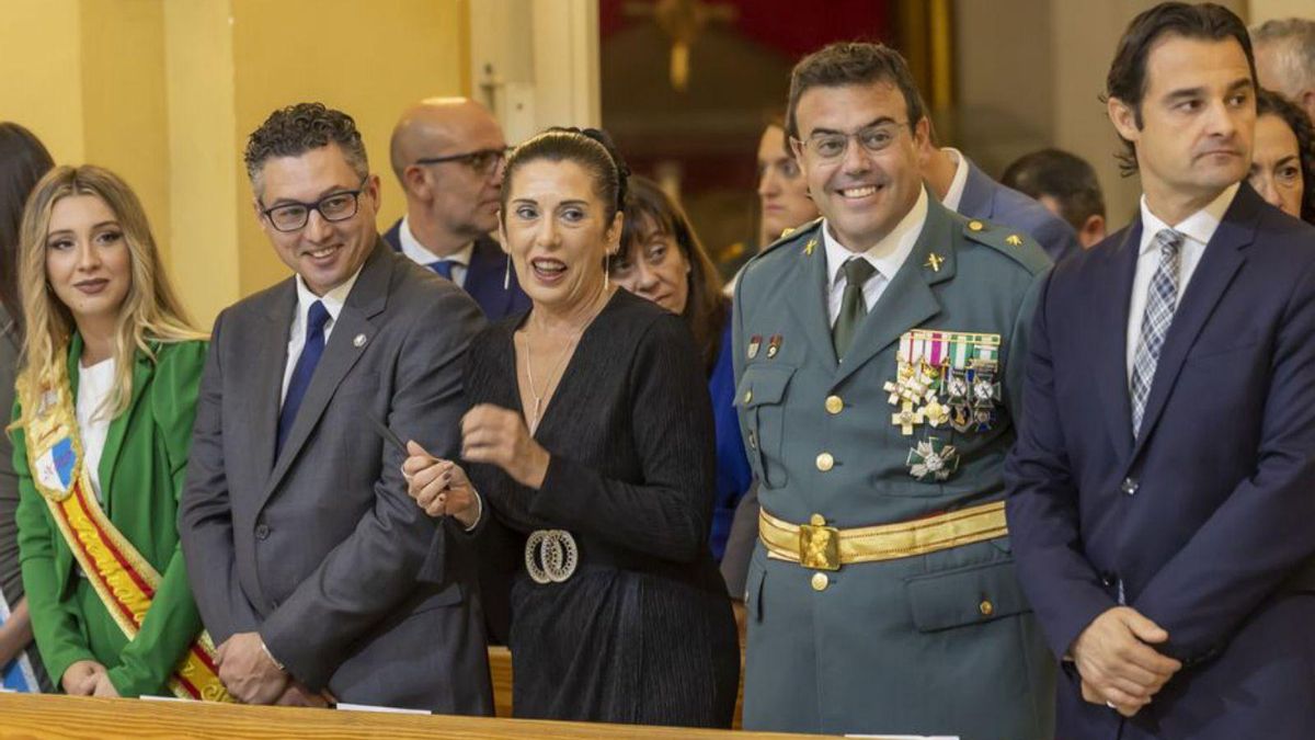 Un momento de la misa en honor de la patrona. | JOAQUÍN CARRIÓN