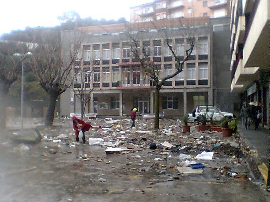 Els efectes del temporal de Sant Esteve també van ocasionar destrosses a Portbou