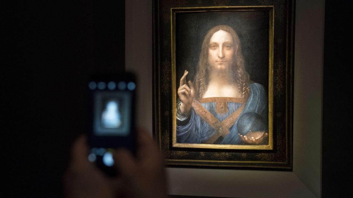 'Salvator Mundi', el cuadro de Leonardo da Vinci subastado en Nueva York.