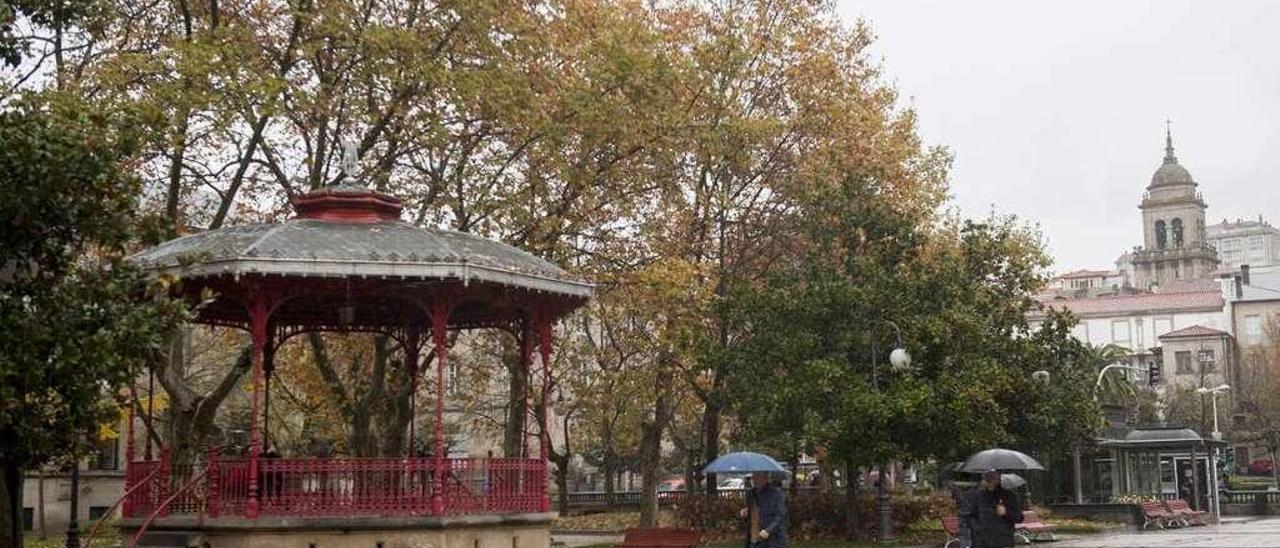 Zona del paseo central de la Alameda en donde se ubicará la infraestructura. // Brais Lorenzo