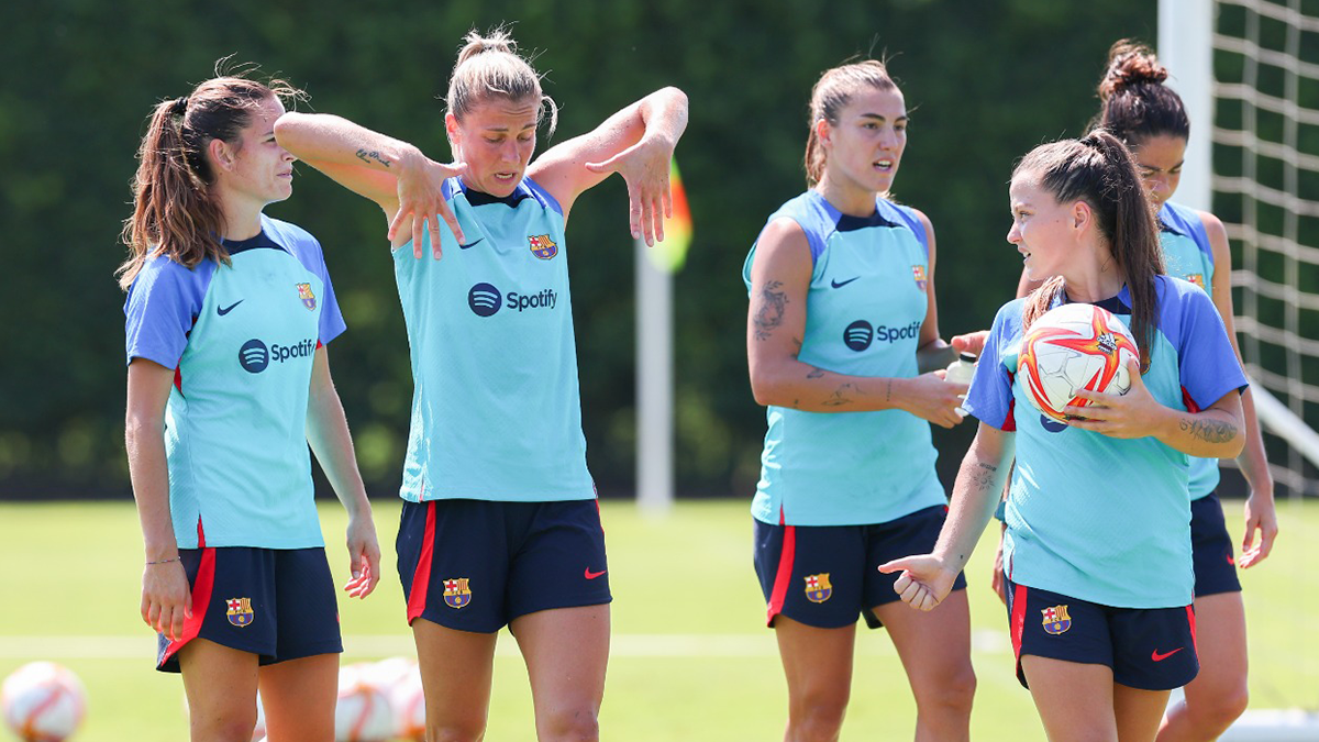 El Barça se entrena en la Vall d'en Bas