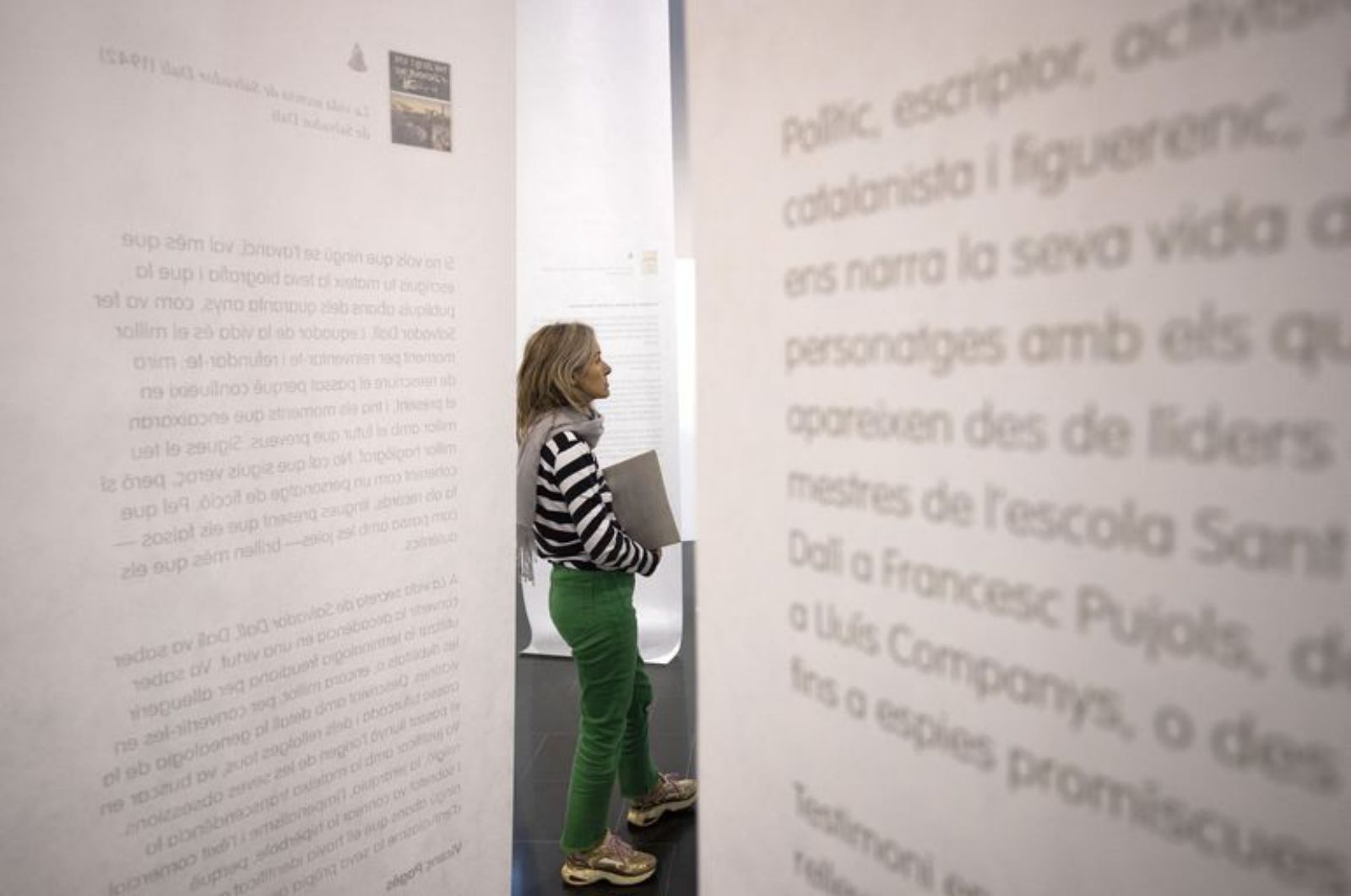 La instal·lació central amb els mots sorgits