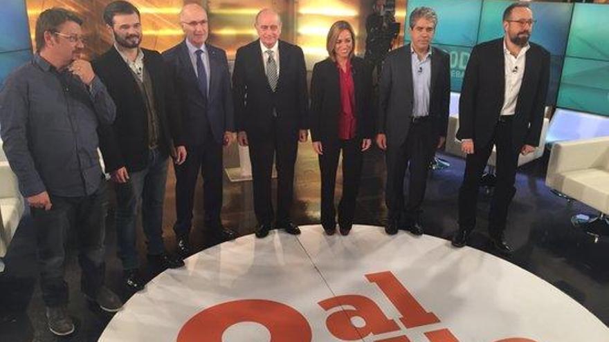 Els candidats del debat a 8TV.