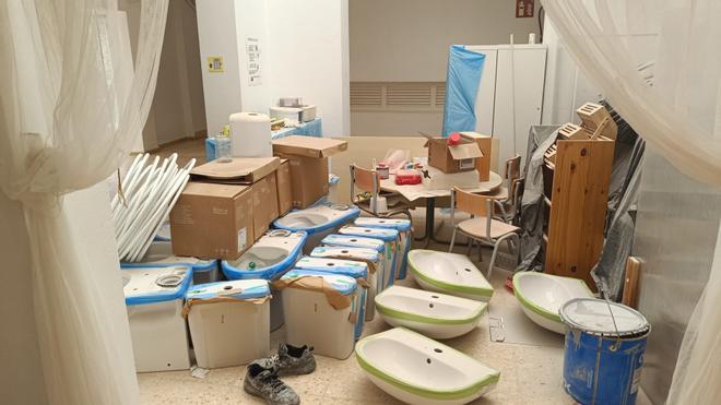 Profesores denuncian el mal estado del Colegio Can Misses de Ibiza: "Nos hemos encontrado el cole hecho un desastre"