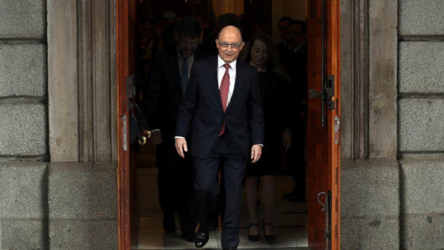 El ministro Montoro, esta mañana