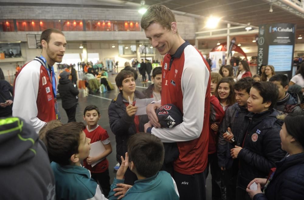 Niños en la Fan Zone de la Copa del Rey A Coruña