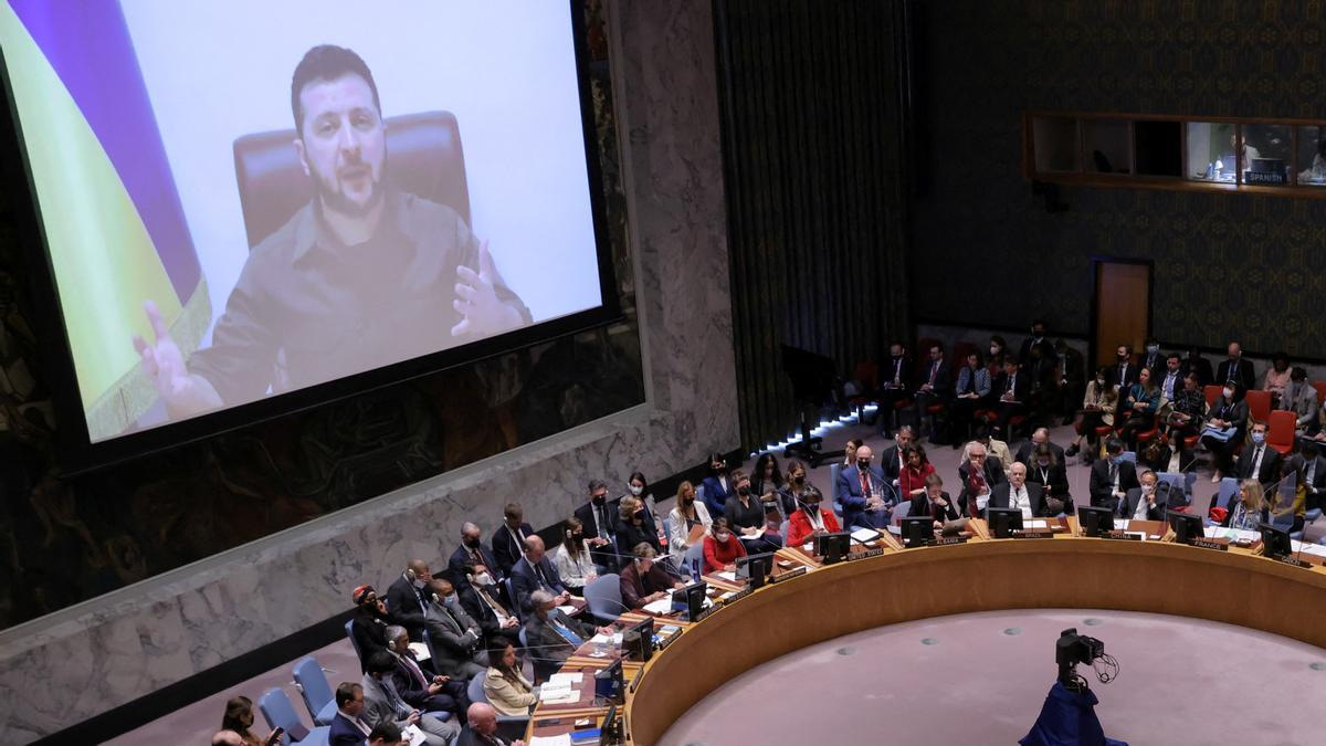 Zelenski pide a la ONU reformar su sistema para evitar el veto de Rusia