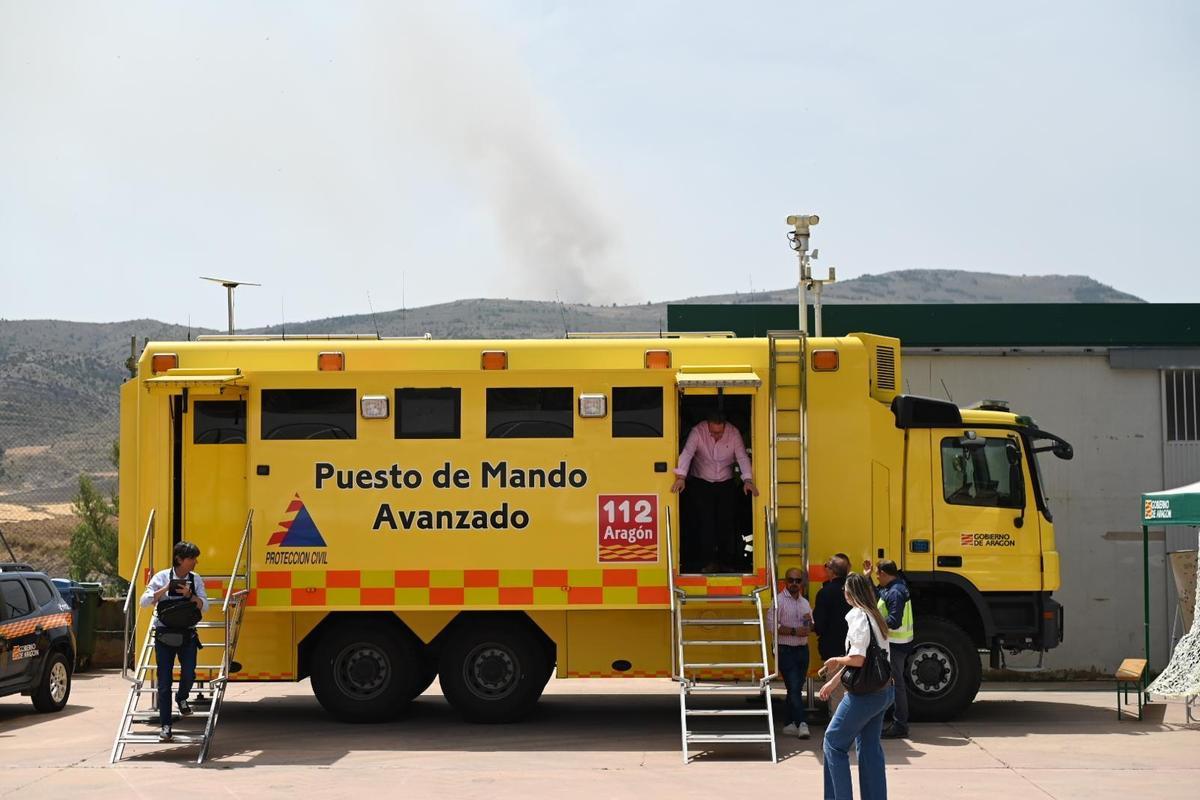 En imágenes | Segundo día de incendio en Ejulve