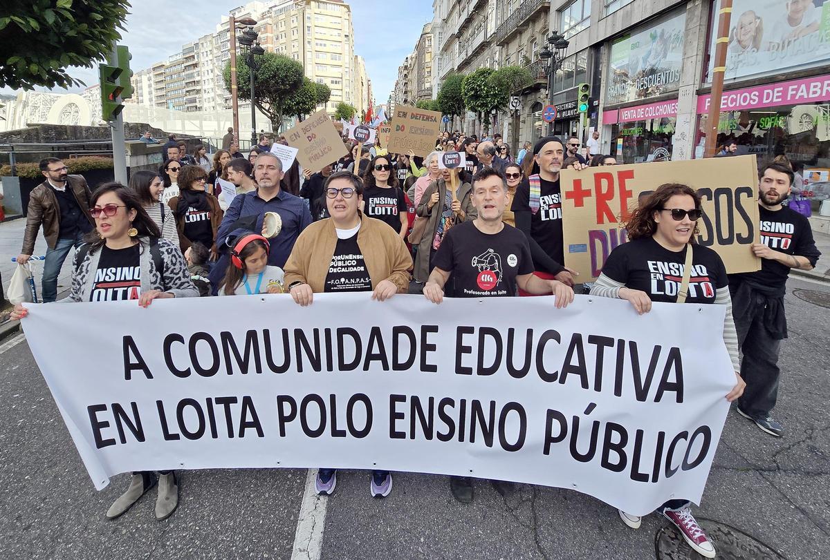 Manifestación de Educación en Vigo