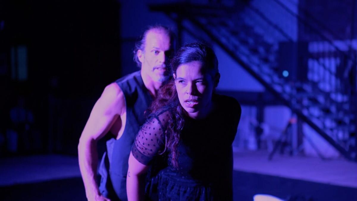 Cathy Pulido y Juan León, intérpretes de la obra 'Me iré. Cómo bailar un duelo'