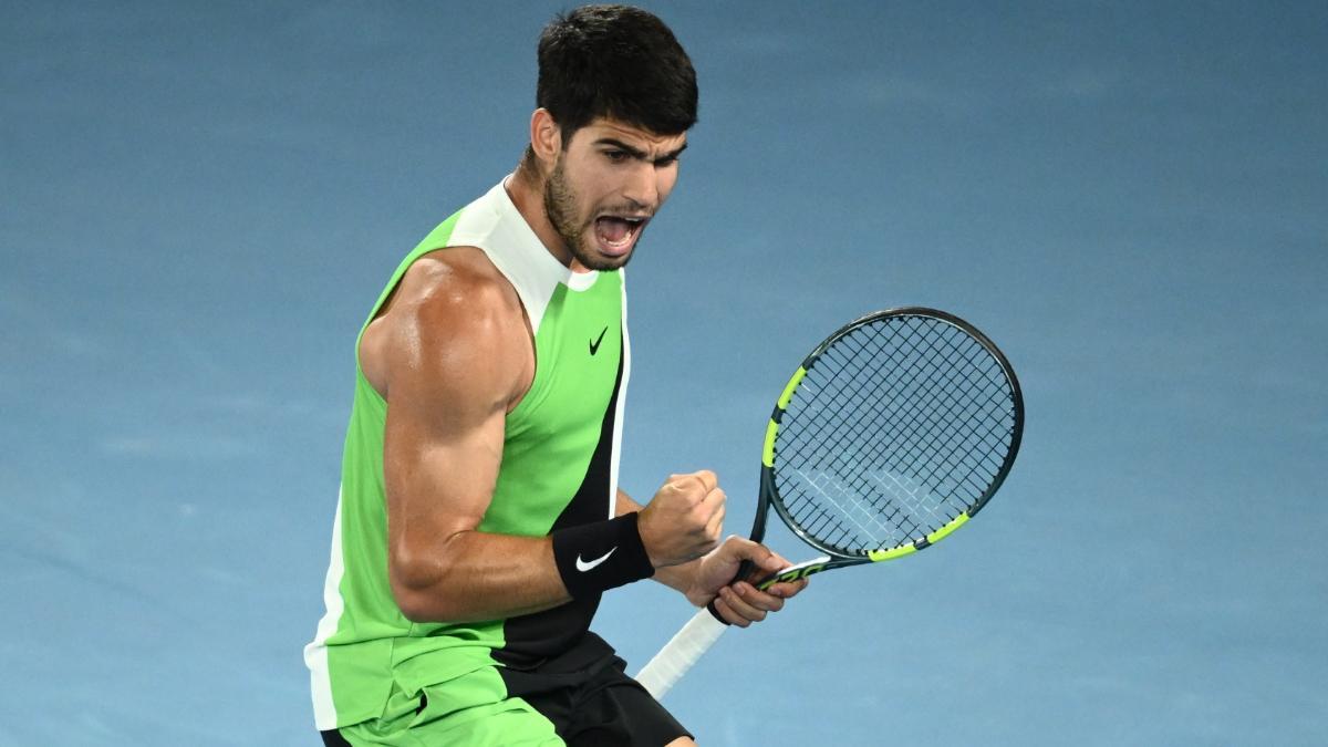 Alcaraz celebra ante De Miñaur