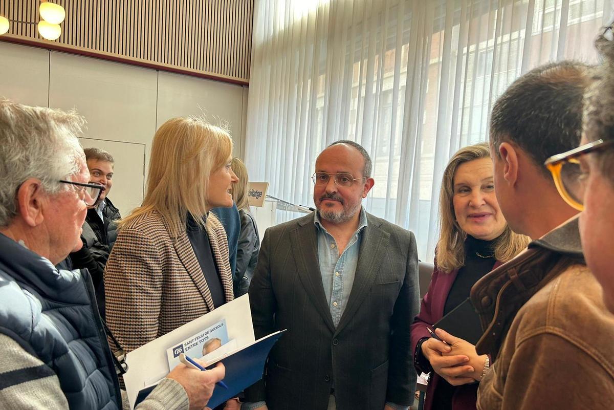 El líder del PPC, en un acto en Girona.