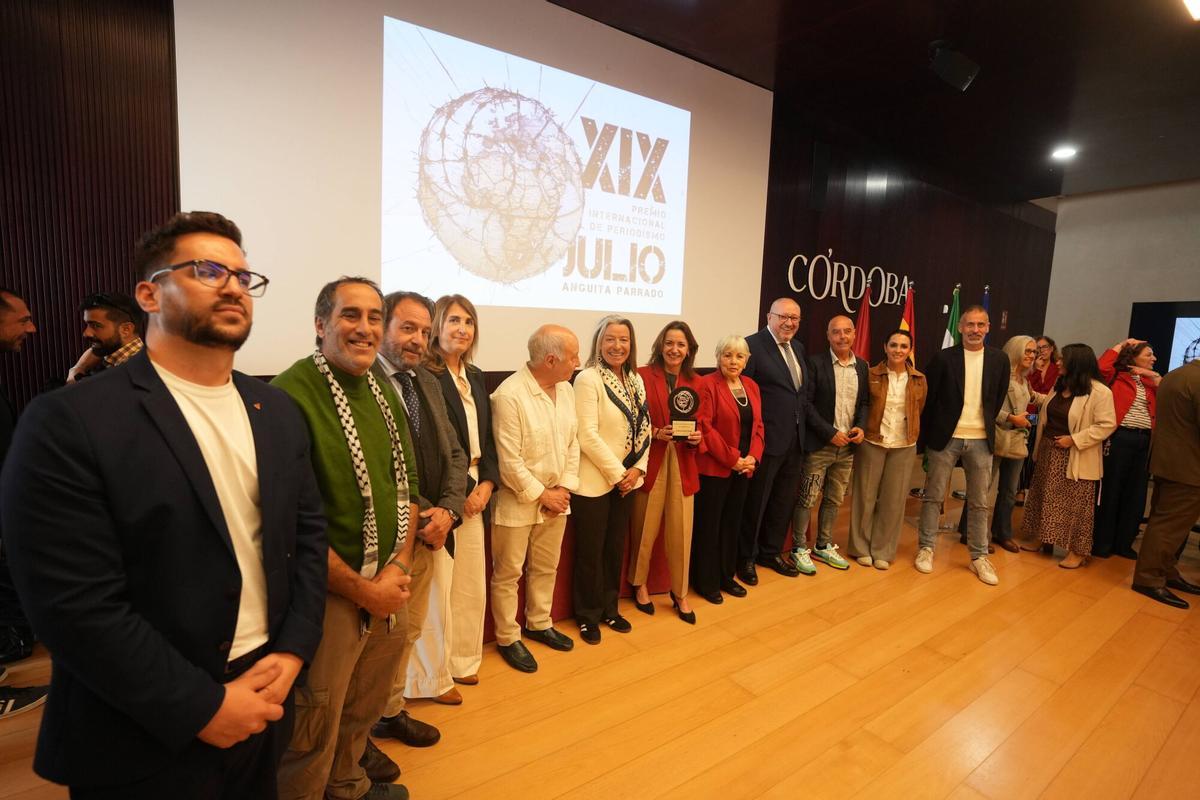 Córdoba. Entrega del premio Julio Anguita Parrado a la periodista Catalina Gómez.