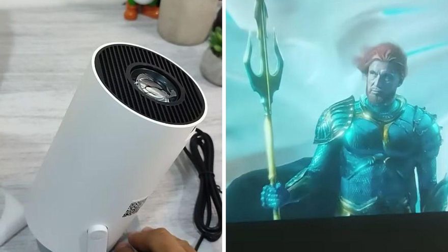 Adiós a gastar 500€ en una televisión: así es el proyector &#039;inteligente&#039; de Temu por 30€ que convierte cualquier pared en un cine