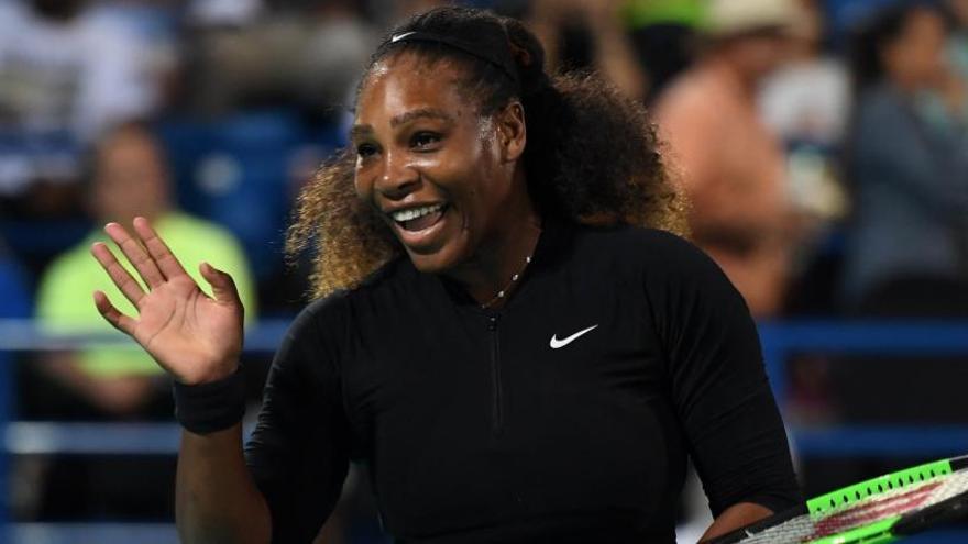 Serena Williams en el torneo de Abu Dhabi.