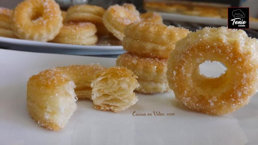 Cómo preparar unas rosquillas de hojaldre