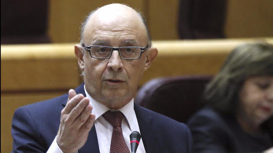 Cristóbal Montoro, ministro de Hacienda.