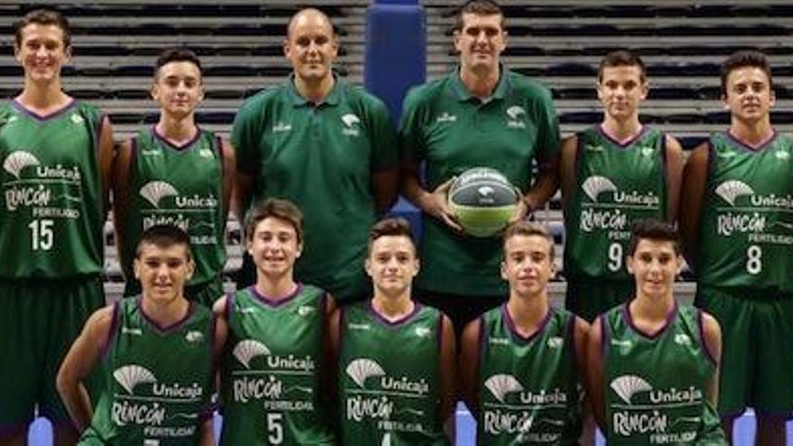 Imagen del Unicaja infantil que disputa este fin de semana la Fase Previa de la MiniCopa en Madrid.