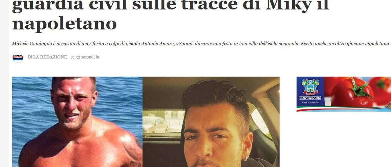 Noticia publicada en un medio italiano