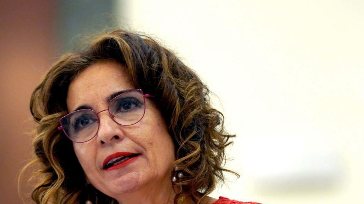 María Jesús Montero, durant un acte a Madrid. | DAVID CASTRO