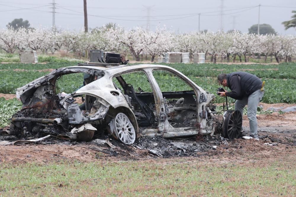 La banda del Porsche prende fuego al Porsche para no dejar huellas