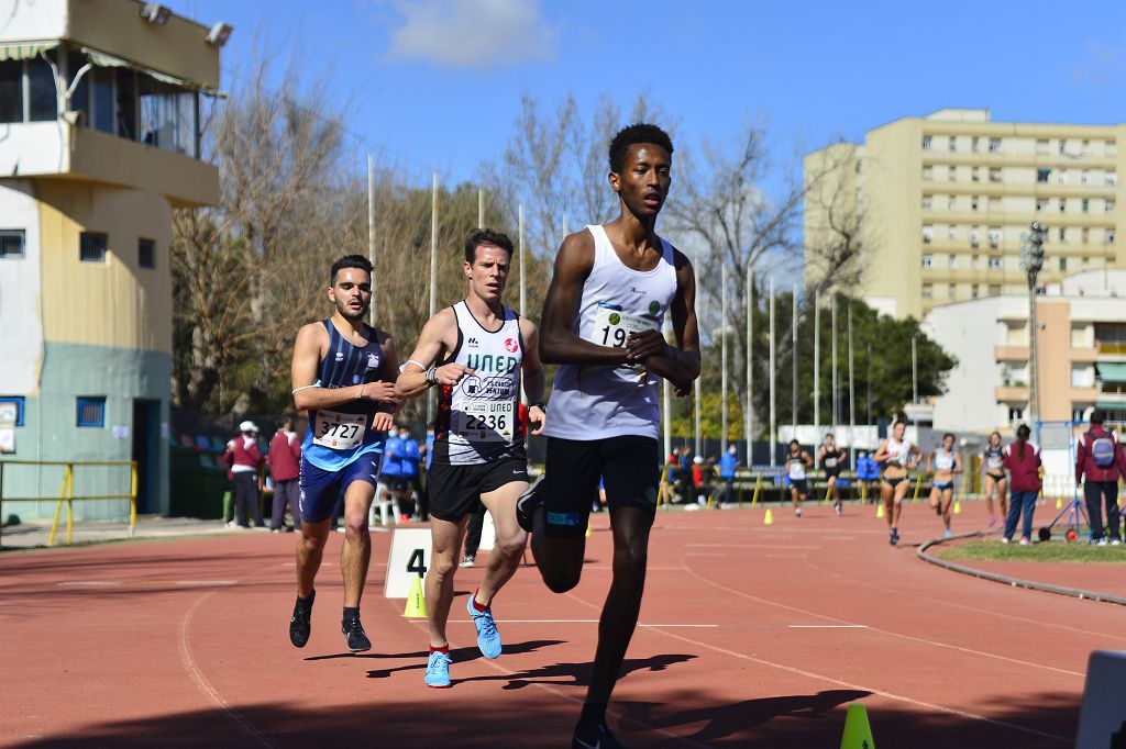 Pruebas de atletismo nacional en la pista de atletismo de Cartagena este domingo