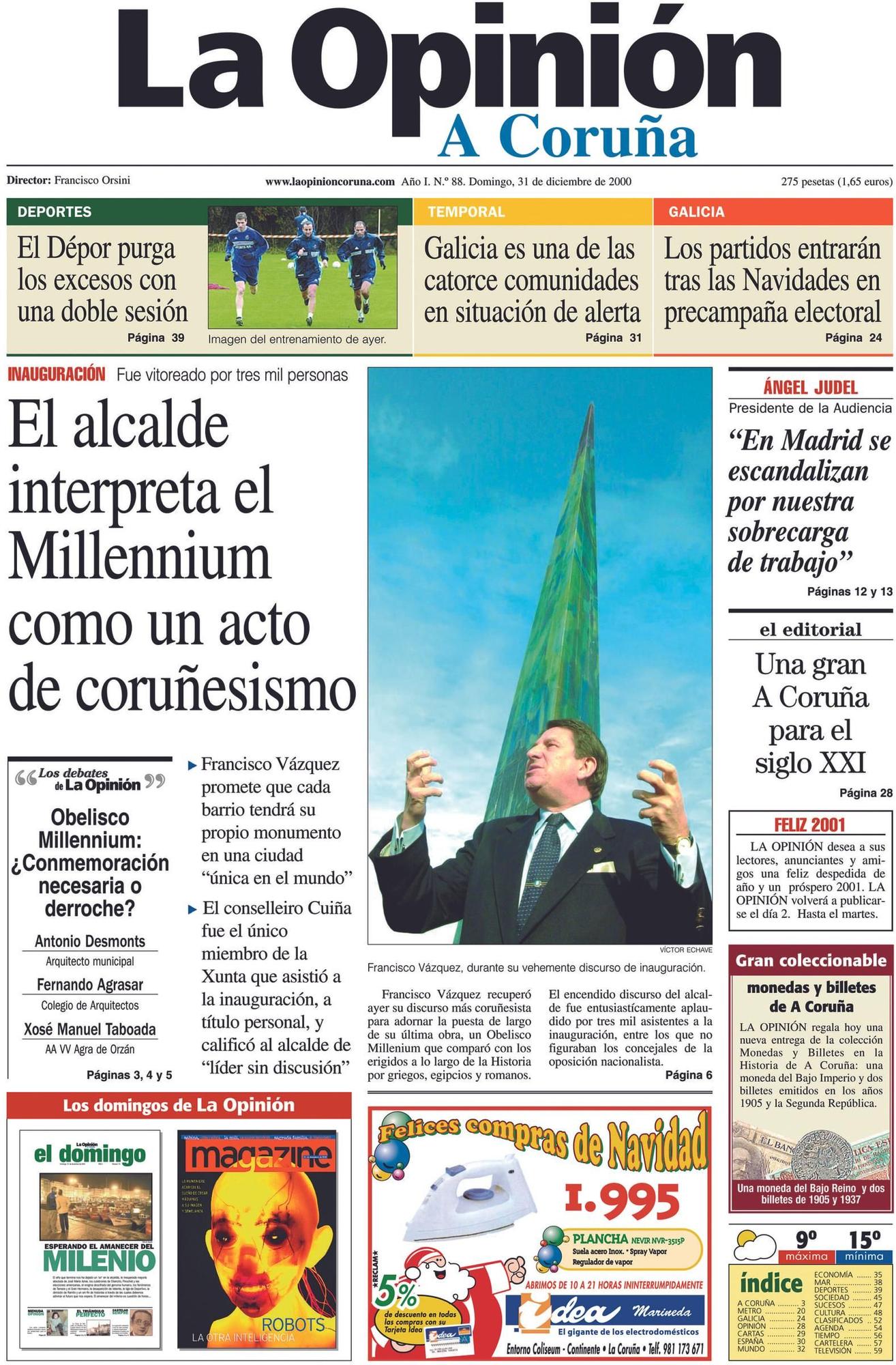 Las portadas destacadas de LA OPINIÓN en sus 25 años que puedes encontrar en la exposición de La Marina