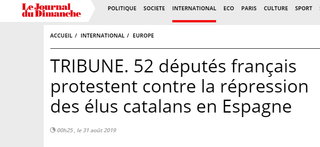 52 diputados franceses denuncian la situación de los políticos catalanes presos
