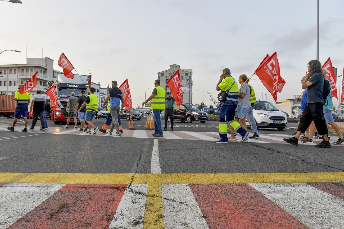 La primera jornada de la huelga de transporte no deja incidencias destacables en Las Palmas