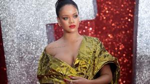 La cantante, actriz y empresaria, Rihanna, durante la presentación de la película ’Ocean’s 8’.