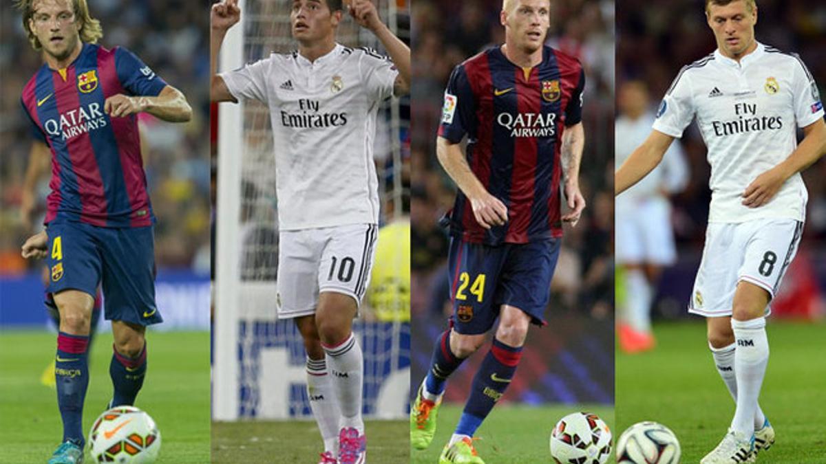 Rakitic, James, Mathieu y Kroos son algunas de las caras nuevas del clásico