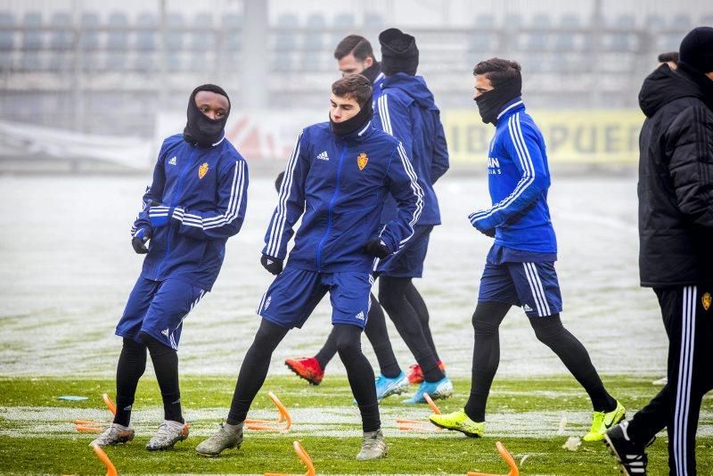 Entrenamiento del 13 de enero del Real Zaragoza