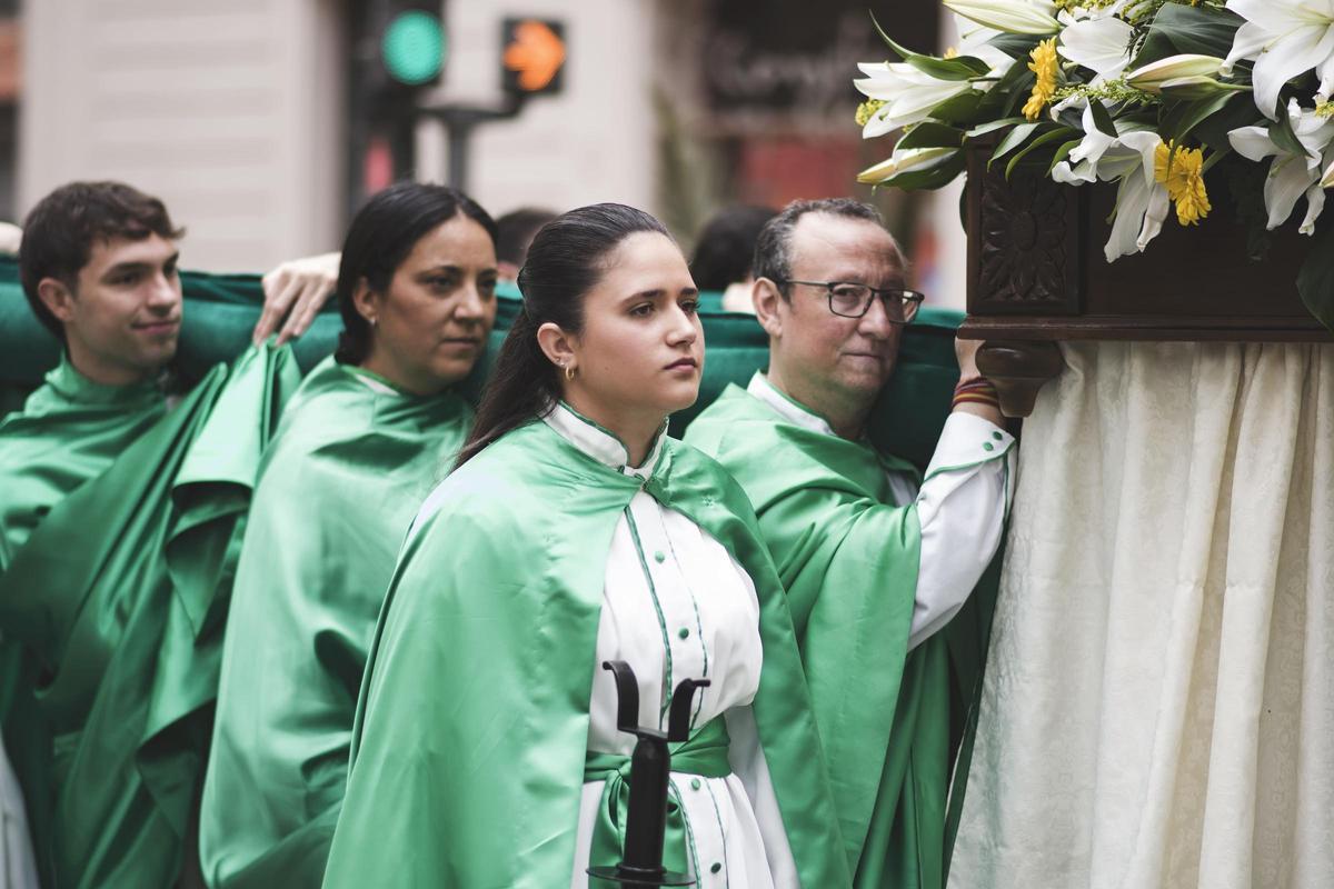 Cofradía de la Burreta en una procesión de Xàtiva.