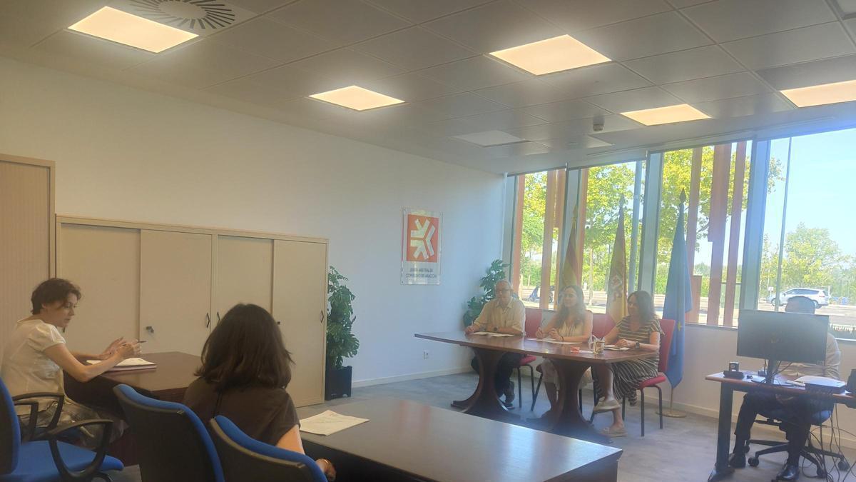 Una audiencia de la Junta Arbitral de Consumo celebrada esta semana, en Zaragoza.
