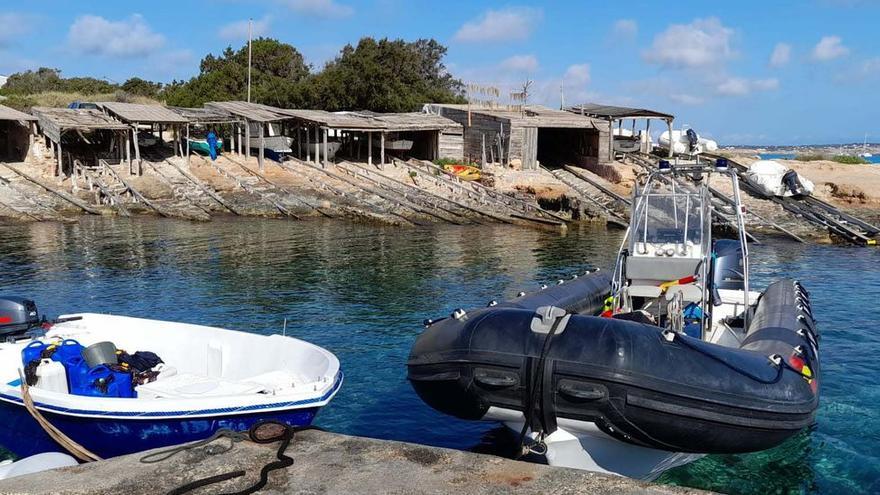 Imagen de archivo de las pateras llegadas a Formentera hace unos días.