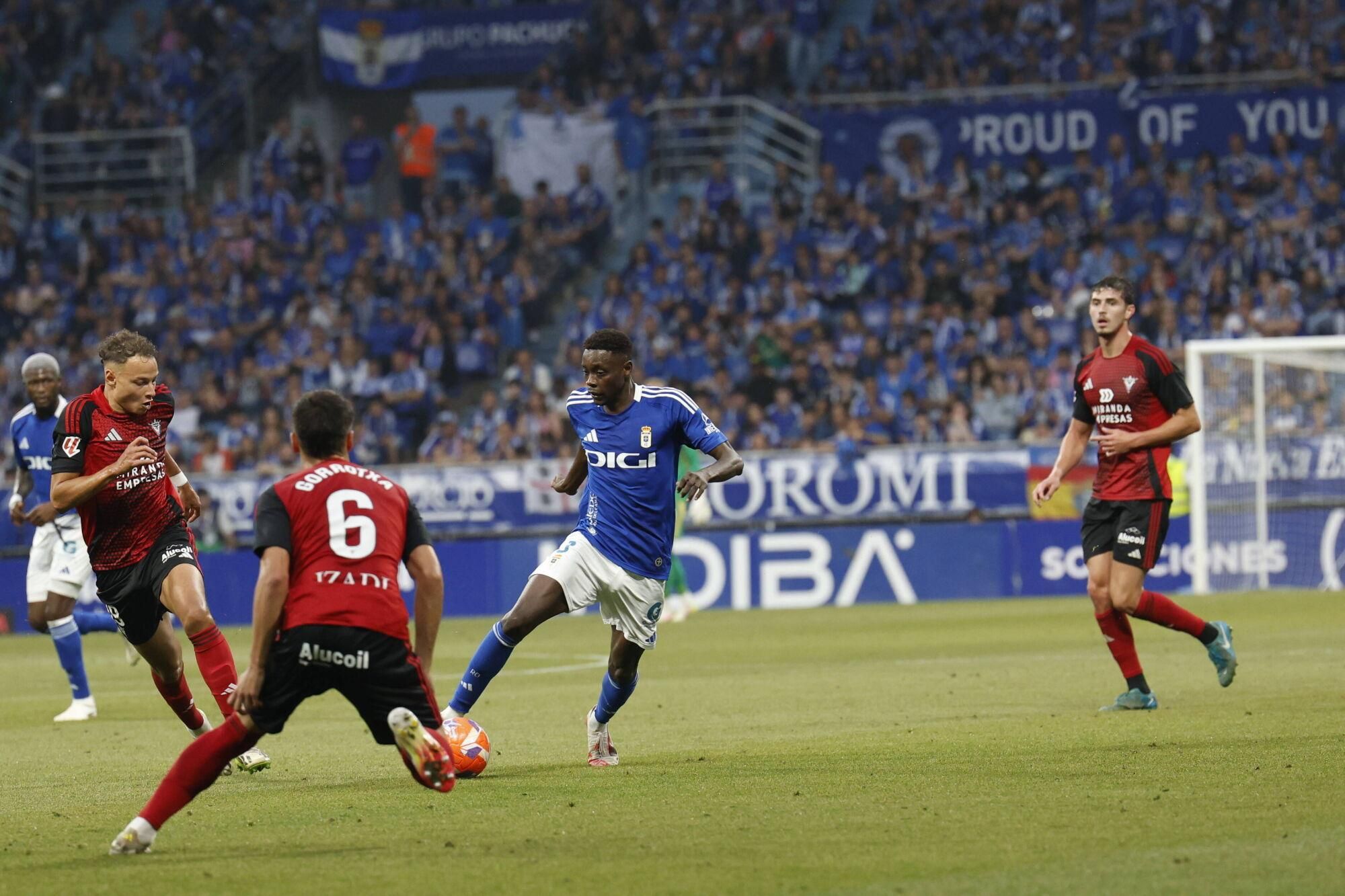 Así se vivió en el Carlos Tartiere la final del play-off entre el Real Oviedo y el Mirandés