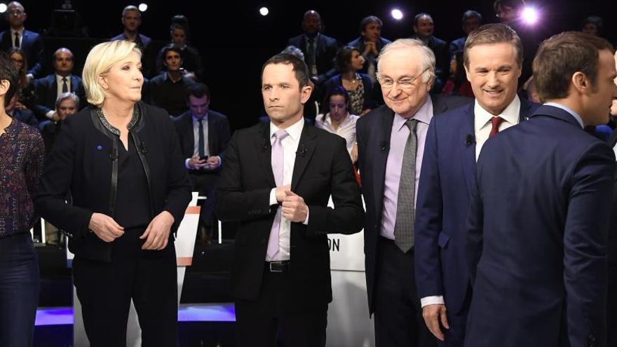 Los candidatos a la presidencia en Francia.