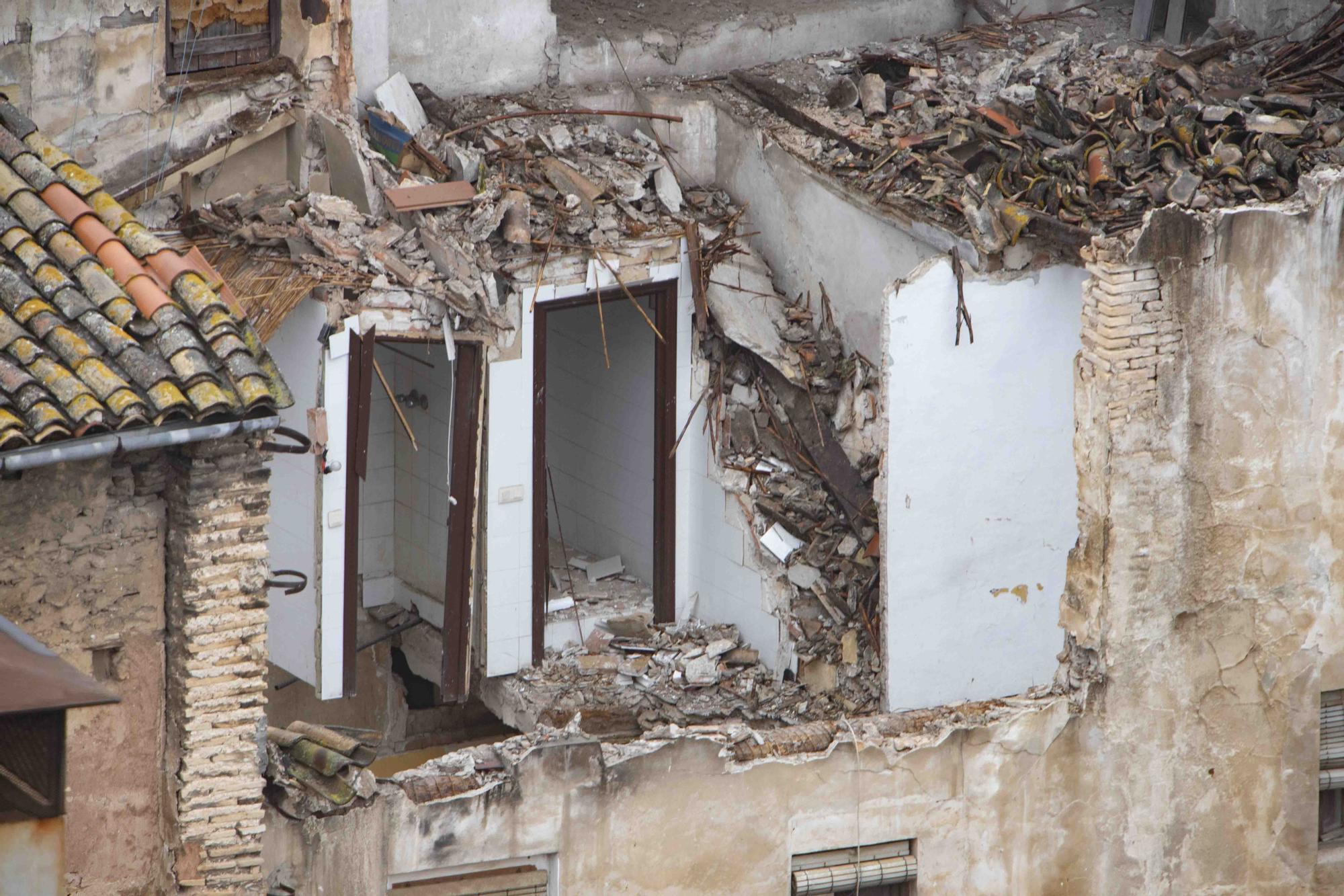 La casa del "Margallonero", un inmueble emblemático de Xàtiva en riesgo de derrumbe