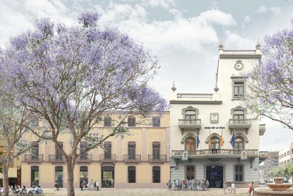 Una de las obras principales financiadas por fondos de Europa es la ampliación del ayuntamiento.