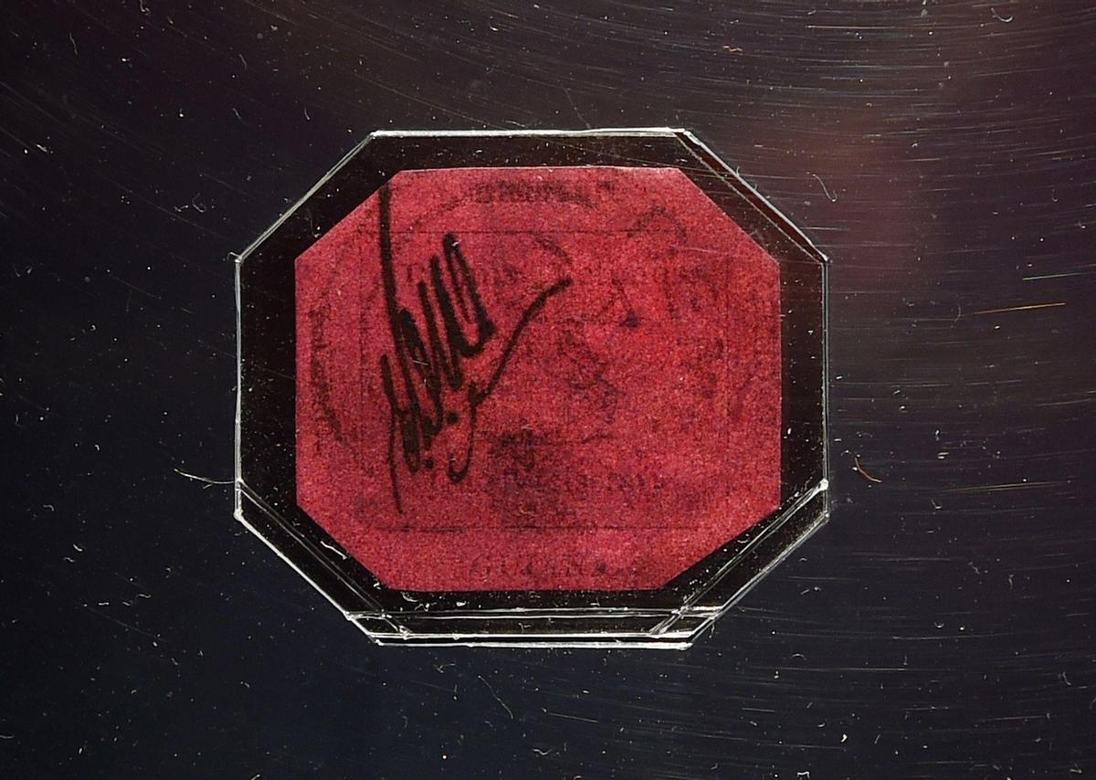 Sello British Guiana 1c Magenta (1856)