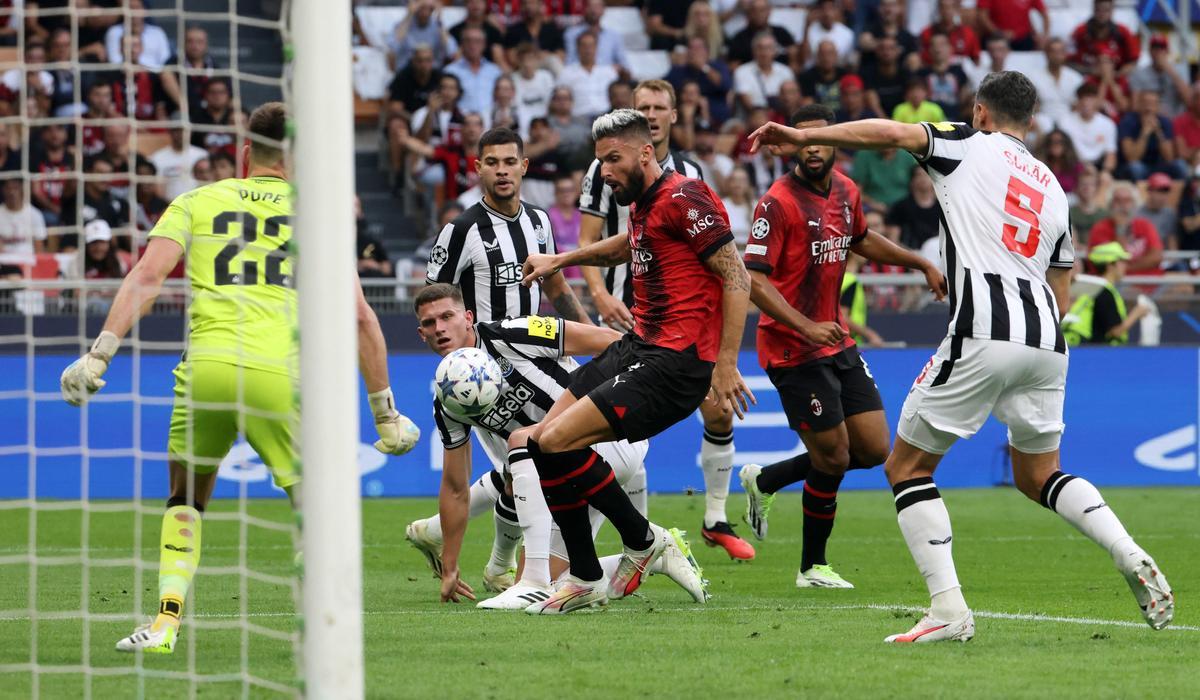 Resumen y highlights del Milan 0-0 Newcastle de la Jornada 1 de la Fase de Grupos de la Champions League