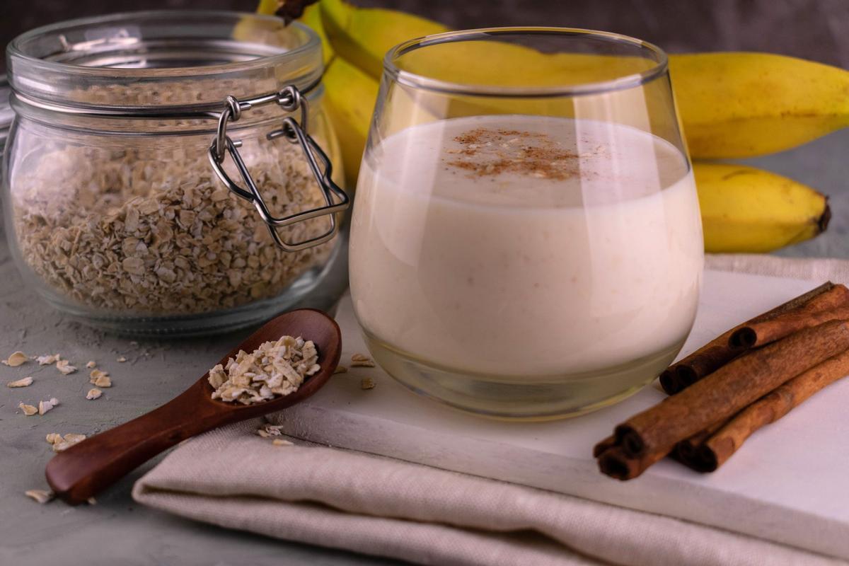 Batido de avena con canela