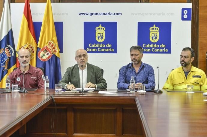 25/09/2017 LAS PALMAS DE GRAN CANARIA. Rueda de prensa Cabildo de Gran Canaria, Antonio Morales datos sobre incendio de la Cumbre. FOTO: J. PÉREZ CURBELO