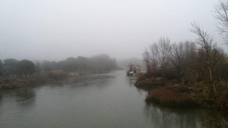 Vista de las aceñas de Cabañales