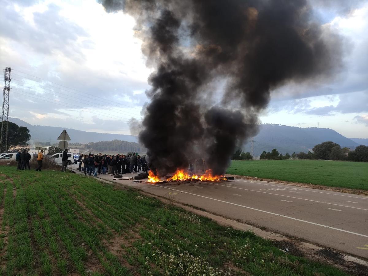 Imagen de las protestas de trabajadores penitenciarios