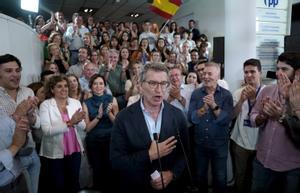 Feijóo celebra el triunfo del PP: Vamos a ganar y gobernar tras las siguientes generales