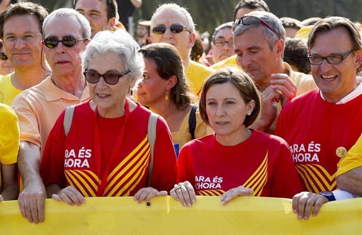 Muriel Casals participa en la Diada del Onze de Setembre en 2014.