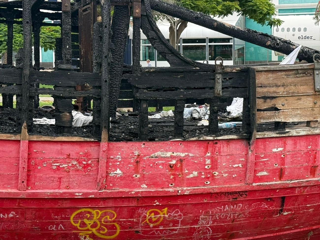Mal estado de la réplica de 'La Niña III'