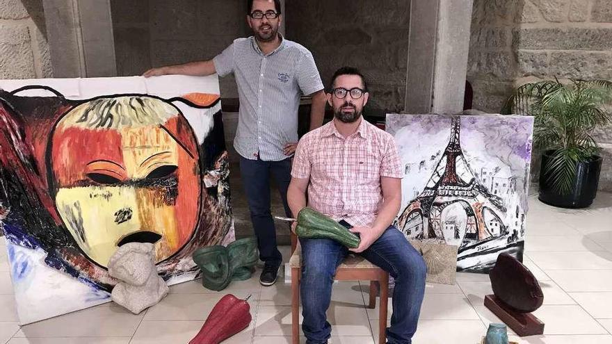 José y Manuel Tosar, en la exposición. // FdV