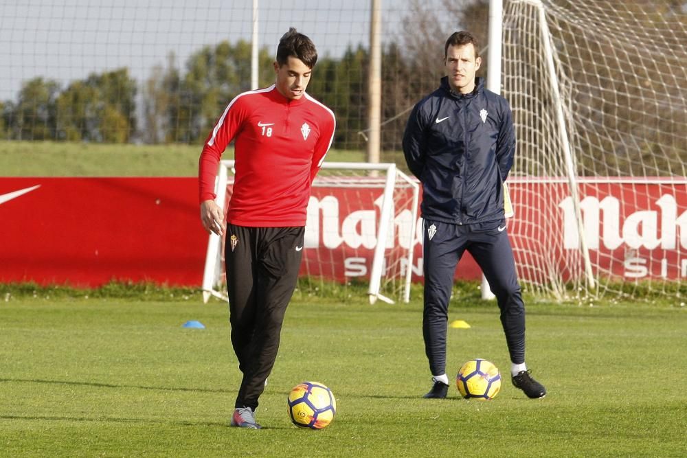 Primer entrenamiento del Real Sporting del 2018